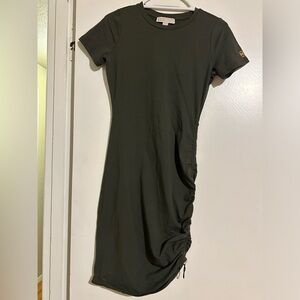 Michale Kors side synching midi dress